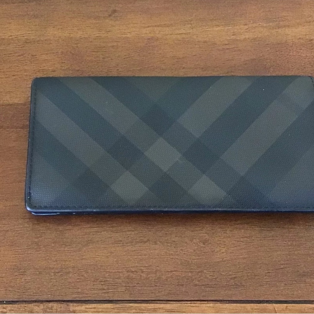 Black Brown Plaid Burberry Unisex Wallet